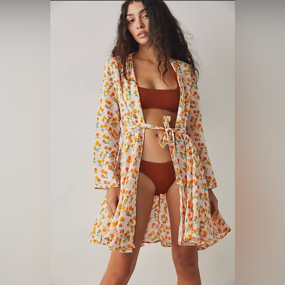 Free People Other - Free People Worth it Robe in Grapefruit Size Xs